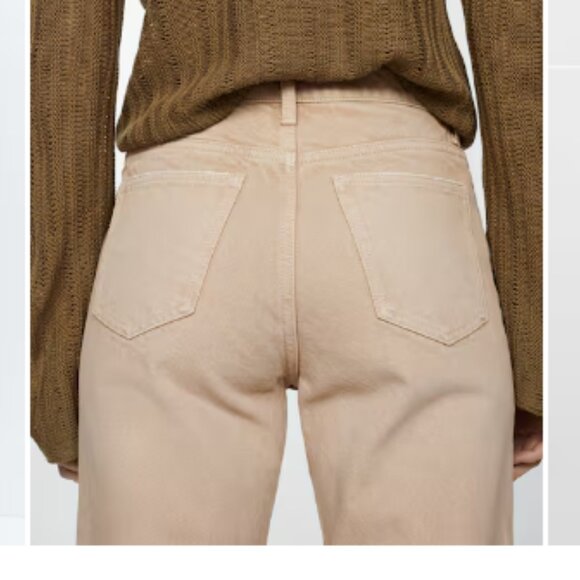 Mango Mom High-waist Jeans, Size 6, Color Sand - Picture 7 of 12